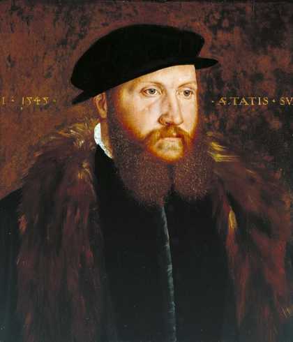 Fig.1 John Bettes active c.1531–1570 An Unknown Man in a Black Cap 1545