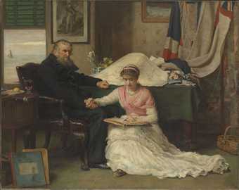 General view of John Everett Millais The North-West Passage before treatment