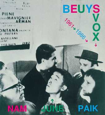 Cover of the catalogue for Nam June Paiks Beuys Voice shown at documenta 8 1987