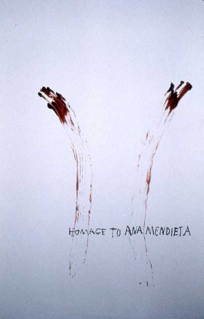Nancy Spero Homage to Ana Mendieta 1993