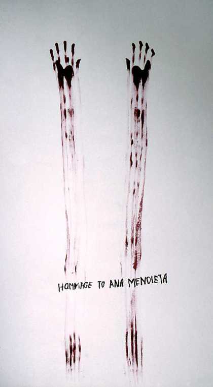 Nancy Spero Homage to Ana Mendieta 1991