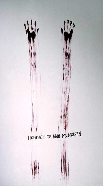 Nancy Spero Homage to Ana Mendieta 1991