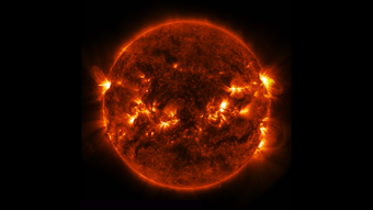 Full Disk View of M9.3-class Solar Flare on 12 March 2014. Courtesy NASA