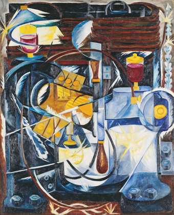 Natalia Goncharova, Dynamo Machine, 1913, oil paint on canvas, 116 x 102 cm