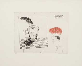 David Hockney ‘7. Disintegration’, from A Rake’s Progress 1961–3