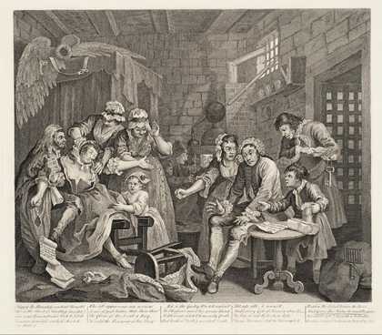 William Hogarth ‘A Prison Scene’, from A Rake’s Progress (plate 7) 1735–63