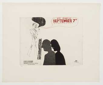 David Hockney ‘5. The Election Campaign (with Dark Message)’, from A Rake’s Progress 1961–3