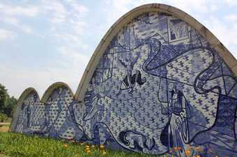 Oscar Niemeyer’s Chapel of St Francis of Assisi Tiled Front