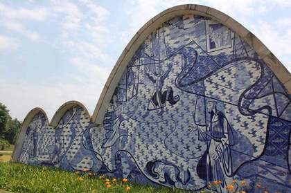 Oscar Niemeyer’s Chapel of St Francis of Assisi Tiled Front