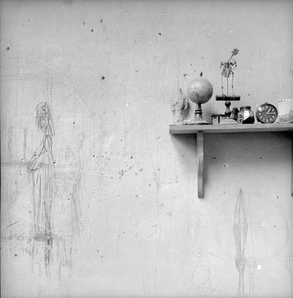 Detail in the studio, ca. 1951