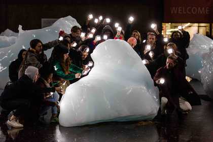 Ice watch Olafur Eliasson