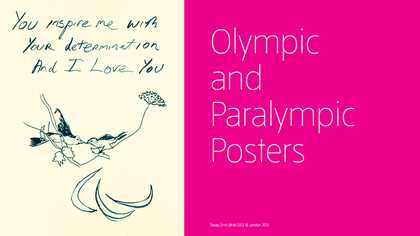 Olympic posters exhibition banner