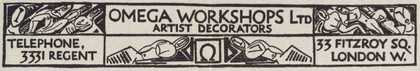 Omega design letterhead, Tate Archive