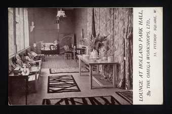 Postcard of 'Holland Park Hall' interior designed by Omega Workshops Ltd., Tate Archive