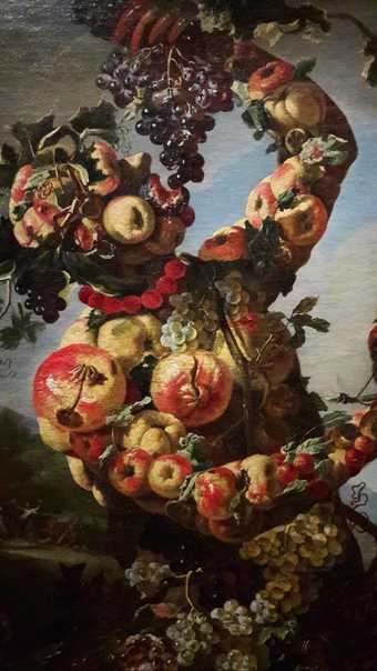 One of Giovanni Paolo Castelli’s anthropomorphic still-life paintings of the seasons. Colnaghi