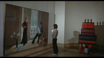 Jack Hazan A Bigger Splash Still, Ossie Clark with his painting