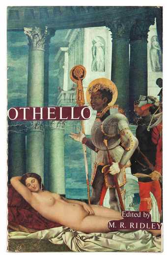Collaged book jacket for Othello