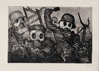 Otto Dix, Assault Troops Advance under Gas 1924