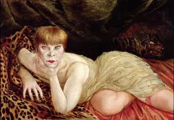 Otto Dix, Reclining Woman on a Leopard Skin, 1927