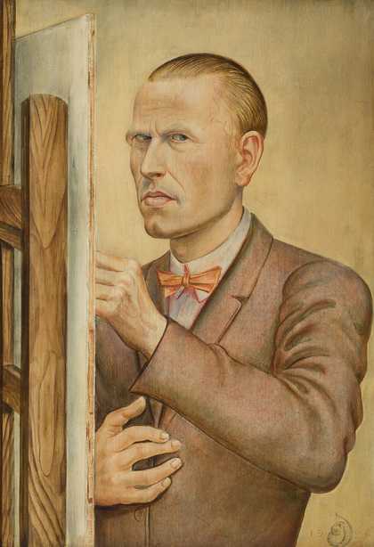 Otto Dix, Self-Portrait with Easel, 1926