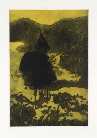 Image of Peter Doig's Figure in a Mountain Landscape 1997