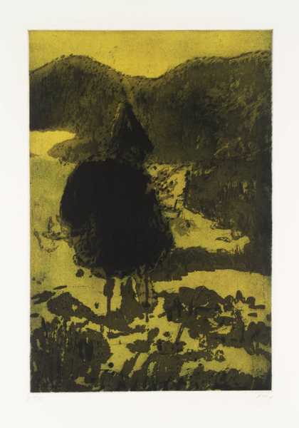 Image of Peter Doig's Figure in a Mountain Landscape 1997