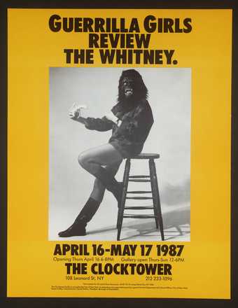 Guerrilla Girls, Guerrilla Girls Review The Whitney 1987