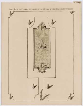 Pablo Bronstein Design for a Grand Parterre with fountain for the front lawn of Tate Britain, Pimlico 2008 