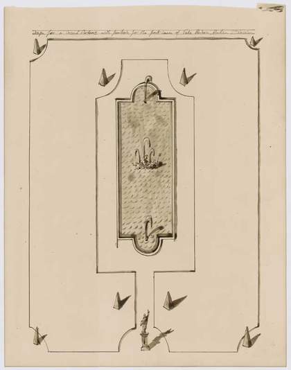 Pablo Bronstein Design for a Grand Parterre with fountain for the front lawn of Tate Britain, Pimlico 2008