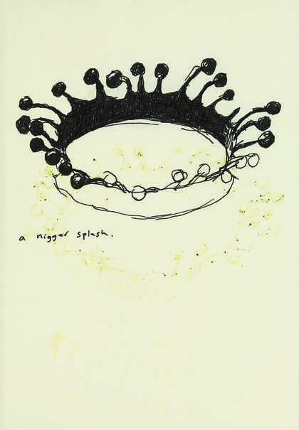 Page from Donald Rodney's sketchbook number 41, 1995 - © Estate of Donald Rodney
