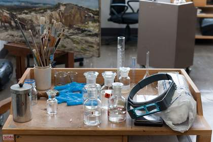 Behind the scenes at the conservation studio