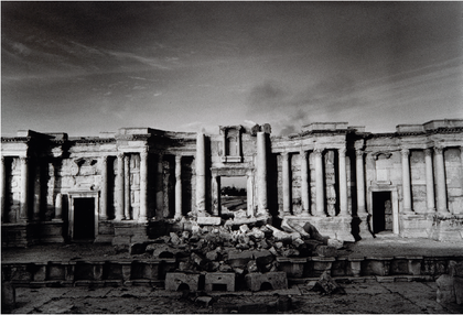 The theatre in the Roman city of Palmyra, partly destroyed by Islamic State fighters, 2017