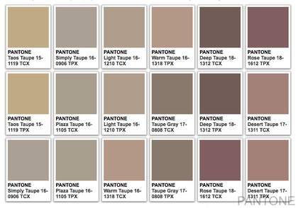 Pantone swatch Agnes Martin colour palette