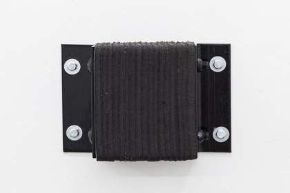 Close up image of a laminated rubber loading dock bumpers