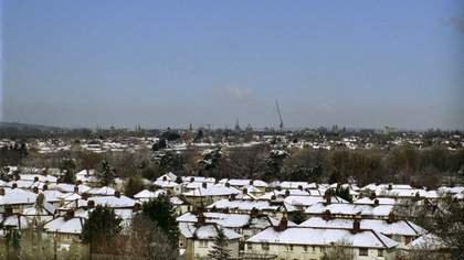 Patrick Keiller Oxford seen from Castle Car Park, Cowley in Robinson in Ruins 2010