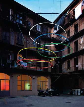 Patrick Tuttofuoco Olympic 2005 Installed in a Milanese courtyard