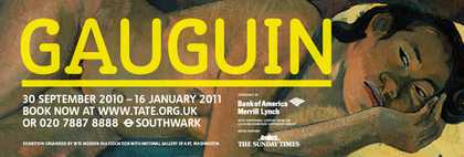 Paul Gauguin Tate Modern exhibition banner
