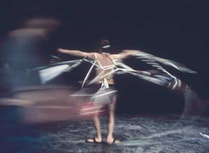 Paul Neagu performing Gradually Going Tornado at the Traverse Theatre, Edinburgh, April 1975_3