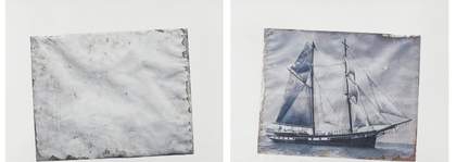 Paul Sietsema Ship drawing (diptych) 2009