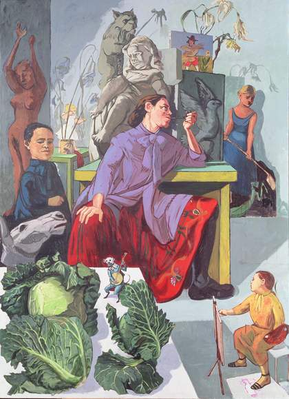 Paula Rego The Artist in Her Studio, 1993. Leeds Museums and Galleries (Leeds Art Gallery) U.K. / Bridgeman Images © Paula Rego 