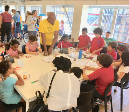 A group of people at a Southwark Untold event at Tate Exchange in 2018