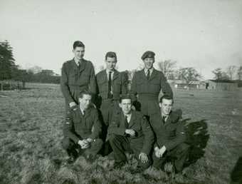 Peter Blake (centre back) during National Service