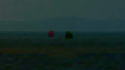 Peter Campus red marker green 2008 High definition video