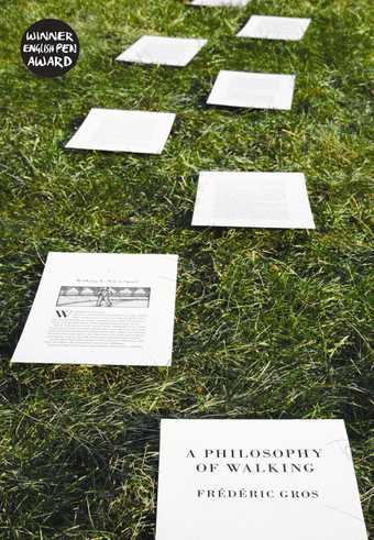 Frédéric Gros, A Philosophy of Walking; book pages on grass.