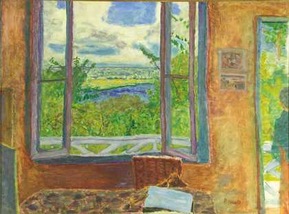 Pierre Bonnard, Fenêtre ouverte sur la Seine (Vernon), c1911, oil paint on canvas, 78 x 105.5 cm - Courtesy Ville de Nice - Musée des Beaux-Arts Jules Chéret, photo- Muriel ANSSENS