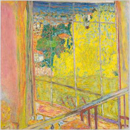 Pierre Bonnard, The Studio with Mimosa, 1939–46, oil paint on canvas, 127.5 x 127.5 cm - Photo © Centre Pompidou, MNAM-CCI, Dist. RMN-Grand Palais - © Bertrand Prévost