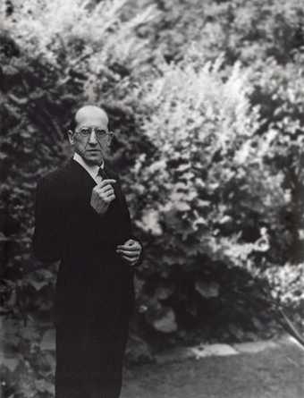 Piet Mondrian photographed in a Hampstead garden by John Cecil Stephenson 1939