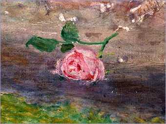 Detail of pink roses from Ophelia