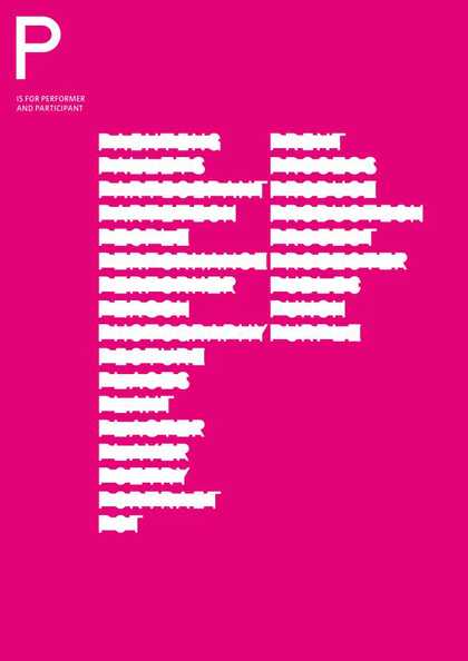 P is for Performer and Participant student resource © Tate