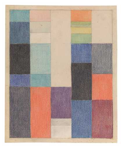 Sophie Taeuber-Arp Vertical-Horizontal Composition 1916. Stiftung Arp e.V. Berlin